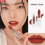  Son Thỏi Lì 3CE SOFT MATTE LIPSTICK Vỏ Trong Suốt Cho Làn Môi Mịn Màng Ẩm Mượt 3.5g. 