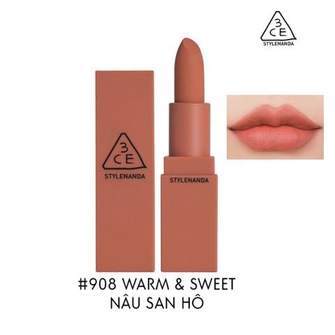  Son Thỏi Mịn Lì 3CE - [MATTE] 3CE MOOD RECIPE LIP COLOR 3.5g. 
