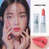  [BST MÙA HÈ] Son thỏi 3CE vỏ trong suốt SOFT MATTE LIPSTICK.. 