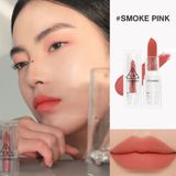  Son Thỏi Lì 3CE SOFT MATTE LIPSTICK Vỏ Trong Suốt Cho Làn Môi Mịn Màng Ẩm Mượt 3.5g. 
