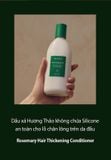  Dầu xả hương thảo AROMATICA Rosemary Hair Thickening Conditioner 400ml ngăn rụng tóc. 