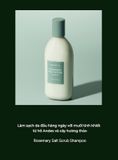  Dầu gội muối tẩy tế bào chết AROMATICA Rosemary Scalp Scrub Shampoo 165ml sạch sâu. 