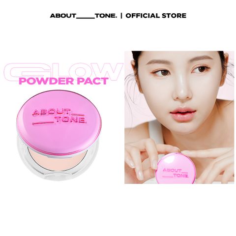  Phấn phủ dạng nén About Tone Glow Powder Pact 8g sáng hồng, mịn màng 
