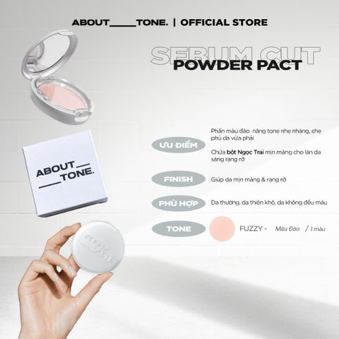  Phấn phủ dạng nén About Tone Sebum Cut Powder Pact 8g kiềm dầu, ráo mịn 