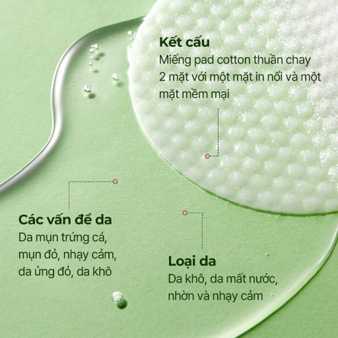  Toner Pad hàng ngày BALANCEFUL Cica, làm mát, làm dị và tẩy tế bào da chết, cho da MỤN và da nhạy cảm, 180ml, 60 miếng 