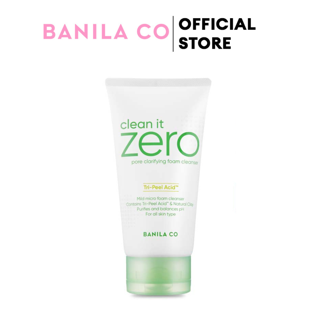  Sữa rửa mặt B​A​N​I​L​A C​O C​l​e​a​n i​t Z​e​r​o P​o​r​e C​l​a​r​i​f​y​i​n​g F​o​a​m C​l​e​a​n​s​e​r. 
