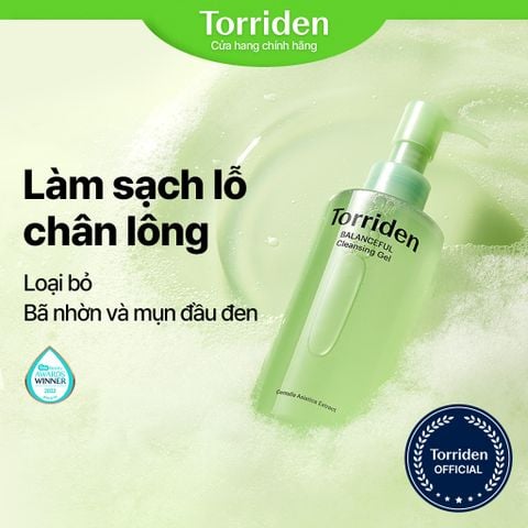  Sữa rửa mặt dạng gel BALANCEFUL Cica, làm sạch bã nhờn, lỗ chân lông, mụn đầu đen, 200ml 