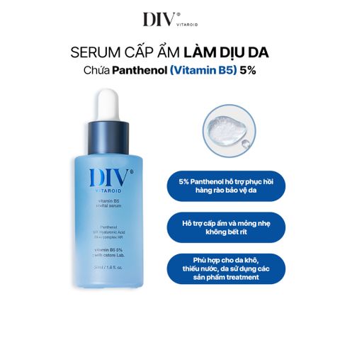  Serum Vitamin B5 (5%) Cấp Ẩm Tạo Hàng Rào Bảo Vệ Da DIV - Dive Into Vitamin Revital Serum 50ML 