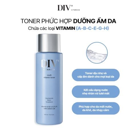  Toner Phức Hợp Vitamin Chăm Sóc Da Toàn Diện DIV (Dive Into Vitamin) Multi Vitamin Care 400ML 