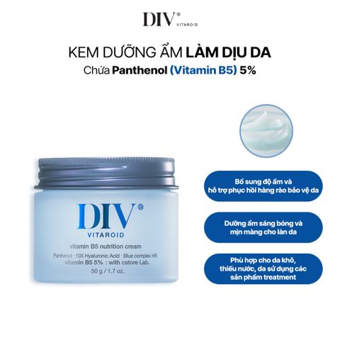  Kem Dưỡng Ẩm Tạo Hàng Rào Giữ Nước DIV (Dive Into Vitamin) Vitamin B5 (5%) Nutrition Cream 50G 