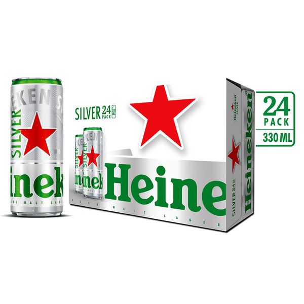 BIA Heineken Silver  (330ml/lon)