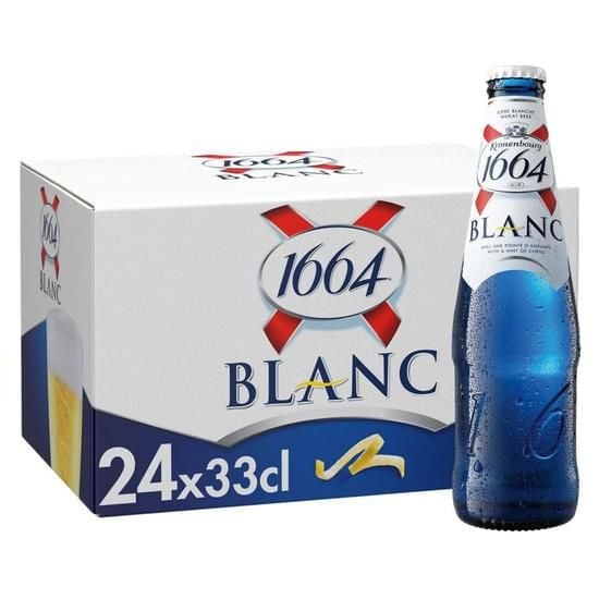 Bia Kronenbourg 1664 Blanc 5% – Chai 330ml – Thùng 24 Chai