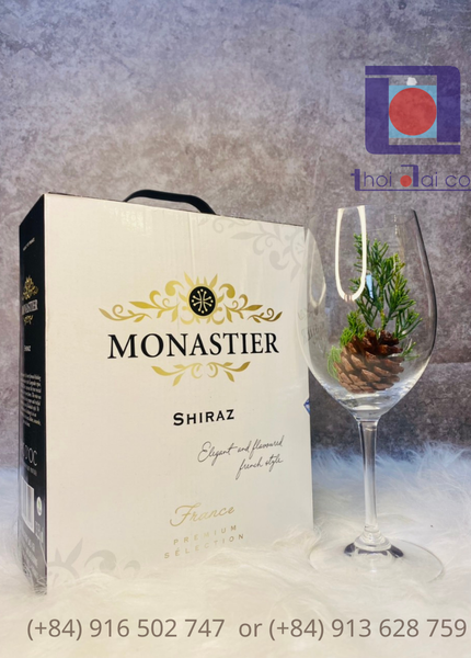 Vang Monastier Shiraz bịch 3L