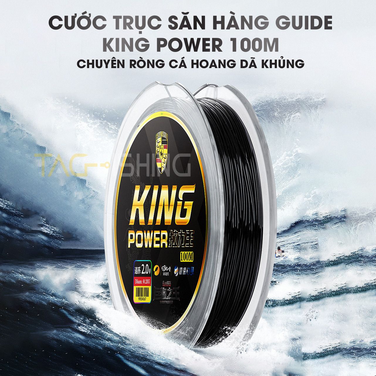  Cước Trục Săn hàng Guide KING POWER 100M 