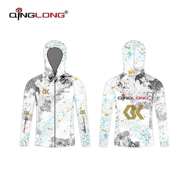  Áo QingLong Trắng Cá Đen 