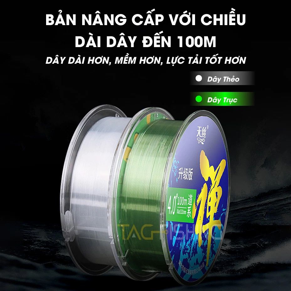  Cước Trục Vua Câu Thiền 100M ( Bản nâng cấp) 