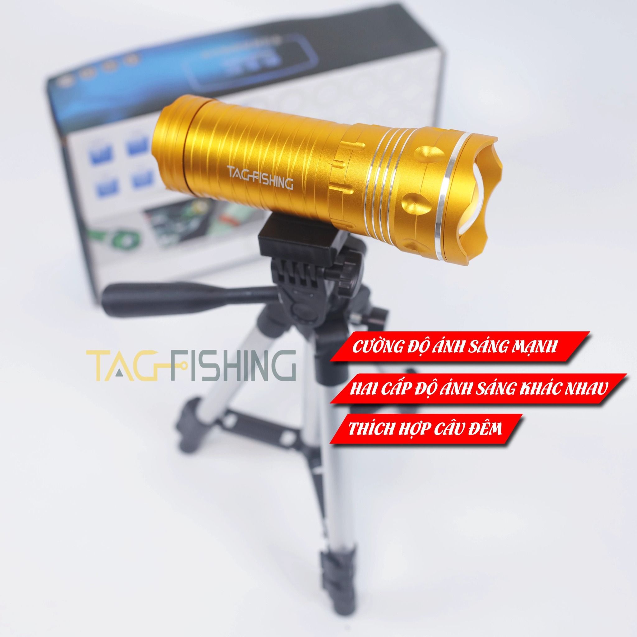  Đèn soi Ổ / Phao F10 Vàng 