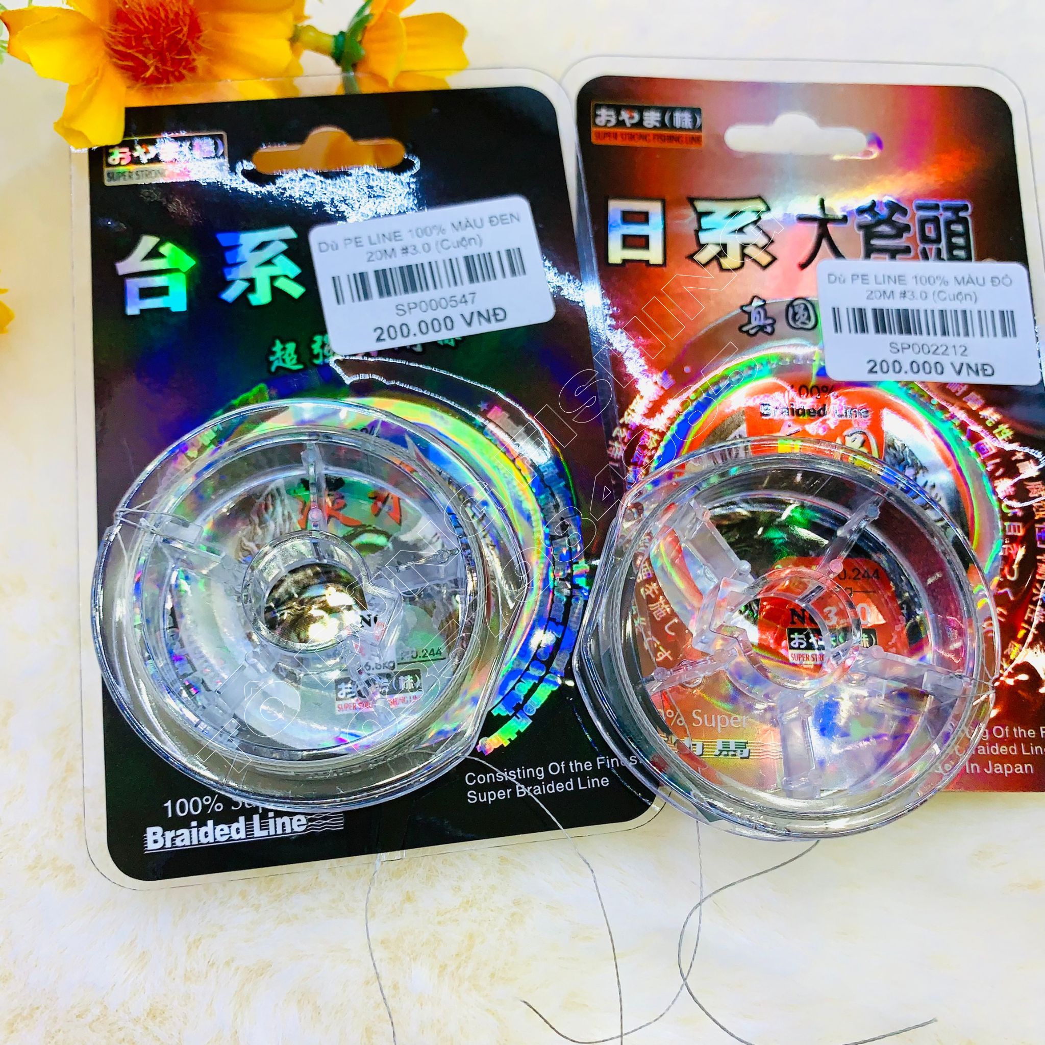  Dù PE LINE 100% Màu Đen 20m 