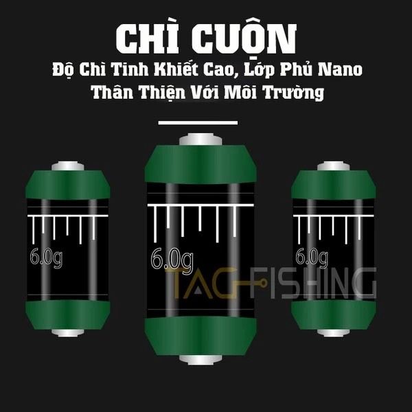  Hộp Set Trục Săn Hàng 5 Bộ Tag Fishing 5-8 