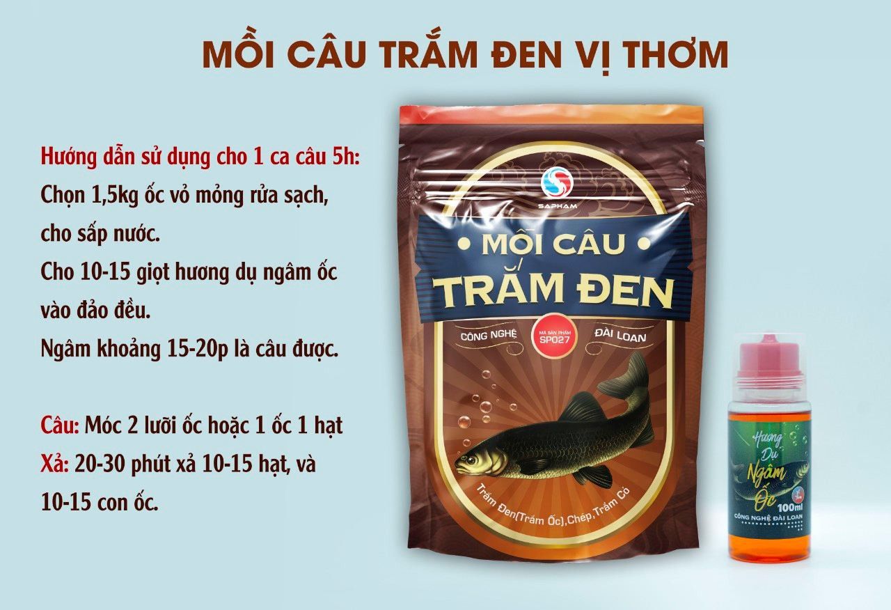  Sapham - Mồi Câu Trắm Đen 