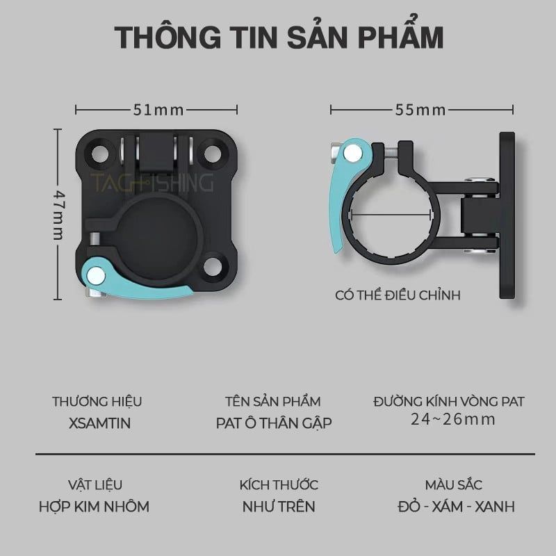 Pat Ô Xsamtin Thân Gập ( 2 cái ) 