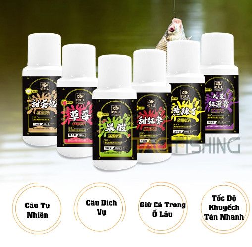  HL Vua Câu - Bộ 5 Lọ Câu Chép 