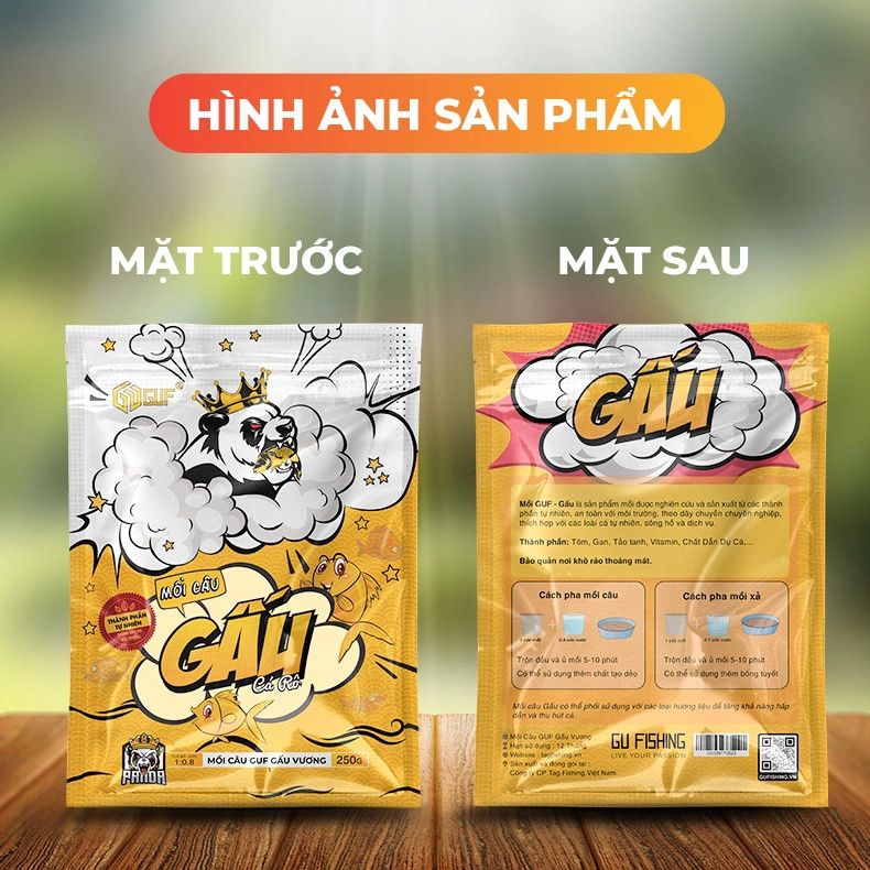  Mồi Câu GUF Gấu Vương - Rô Phi 