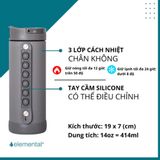  Bình giữ nhiệt Elemental Iconic Pop 414ml - Xám 