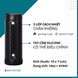  Bình giữ nhiệt Elemental Iconic Pop 414ml - Trắng cầu vồng 