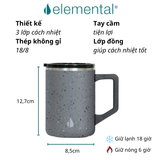  Cốc giữ nhiệt Elemental Summit 470ml - Xám đốm 