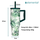  Ly giữ nhiệt Elemental Commuter 1180ml - Cây nhiệt đới 