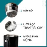  Bình giữ nhiệt Elemental Iconic 590ml nắp gỗ - Xám 