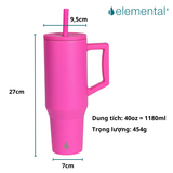  Ly giữ nhiệt Elemental Commuter 1180ml - Hồng neon 