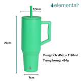  Ly giữ nhiệt Elemental Commuter 1180ml - Xanh neon 