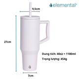  Ly giữ nhiệt Elemental Commuter 1180ml - Trắng 