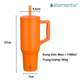  Ly giữ nhiệt Elemental Commuter 1180ml - Cam 