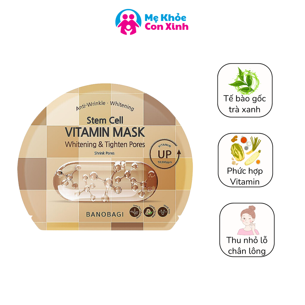 BANOBAGI - Mặt nạ Stem Cell Vitamin Mask Tighten Pores - Nâu