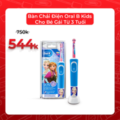 Bàn Chải Điện Oral B Kids Cho Bé Gái Từ 3 Tuổi