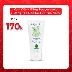 Kem Đánh Răng Babycoccole Hương Táo Cho Bé Từ 1 Tuổi 75ml