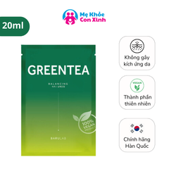 Mặt Nạ Dưỡng Da Thuần Chay Barulab GreenTea The Clean Vegan Mask