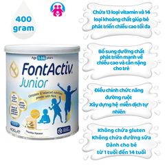 Sữa Bột Tăng Chiều Cao FontActiv Junior Cho Bé Từ 1 Tuổi