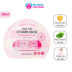 BANOBAGI - Mặt nạ Stem Cell Vitamin Mask Ac Care - Hồng
