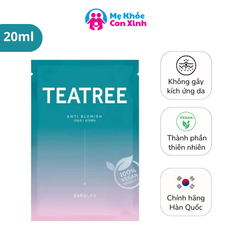 Mặt Nạ Dưỡng Da Thuần Chay Barulab Teatree The Clean Vegan Mask