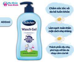 Sữa Tắm Gội Bubchen Wasch Gel Cho Bé Sơ Sinh 400ml