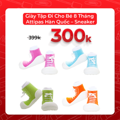 Giày Tập Đi Cho Bé 8 Tháng Attipas Hàn Quốc – Sneaker - Sky (XL)-AS08XL