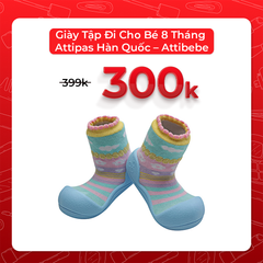 Giày Tập Đi Cho Bé 8 Tháng Attipas Hàn Quốc – Attibebe - Sky XL-AAB02XL