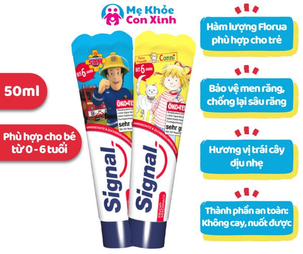 Kem Đánh Răng Signal Cho Bé 0 - 6 Tuổi 50 ml