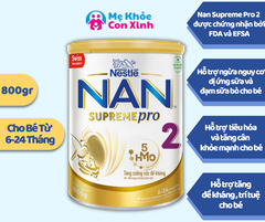 Sữa bột NAN Supreme Pro 2 800g (Cho Bé 6 - 24 tháng)