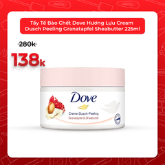 Tẩy Tế Bào Chết Dove Hương Lựu Cream Dusch Peeling Granatapfel Sheabutter 225ml