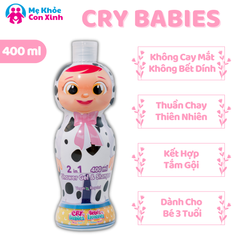 Sữa Tắm Gội Air-Val Cry Babies Dành Cho Bé Gái 400ml